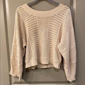 Open knit Anthropologie sweater